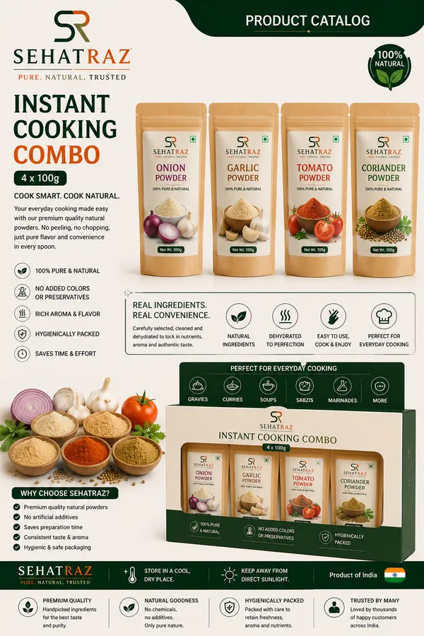 Sehatraz_Instant_Cooking_Combo_-_Oi_Natural_Spice_Powder_Set_(Onion,_Garlic,_Tomato,_Coriander)_-_4X100G