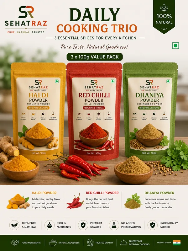 Sehatraz_Daily_Cooking_Trio_Spice_Powder_Value_Pack_3X100G