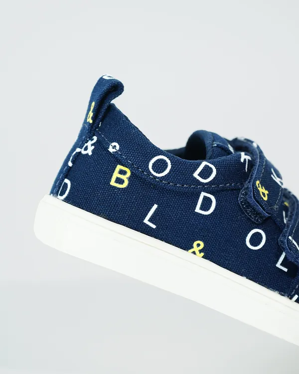 BOLD&KO_Younger_Kids_Signature_Print_Shoes_In_Navy_Blue