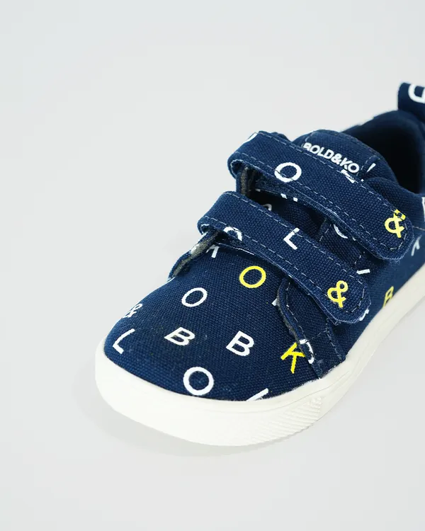 BOLD&KO_Younger_Kids_Signature_Print_Shoes_In_Navy_Blue