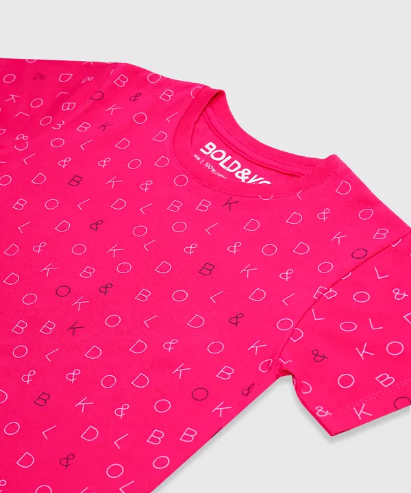 BOLD&KO_Signature_Full_Print_Shorts_In_Pink