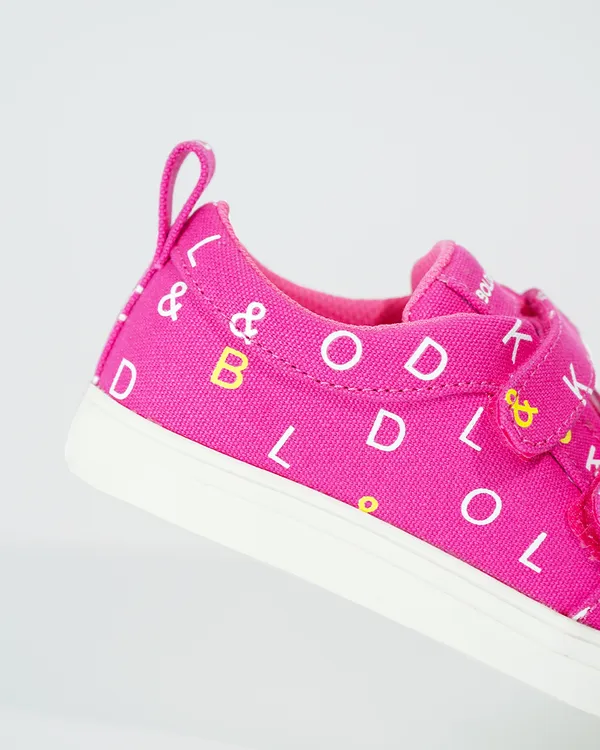 BOLD&KO_Younger_Kids_Signature_Print_Shoes_In_Pink