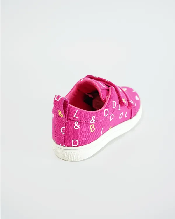 BOLD&KO_Younger_Kids_Signature_Print_Shoes_In_Pink