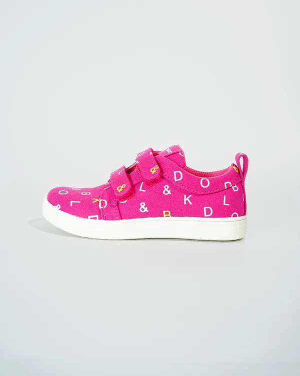 BOLD&KO_Younger_Kids_Signature_Print_Shoes_In_Pink