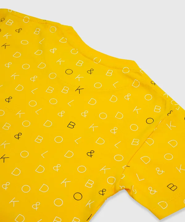 BOLD&KO_Signature_Full_Print_Shorts_In_Yellow