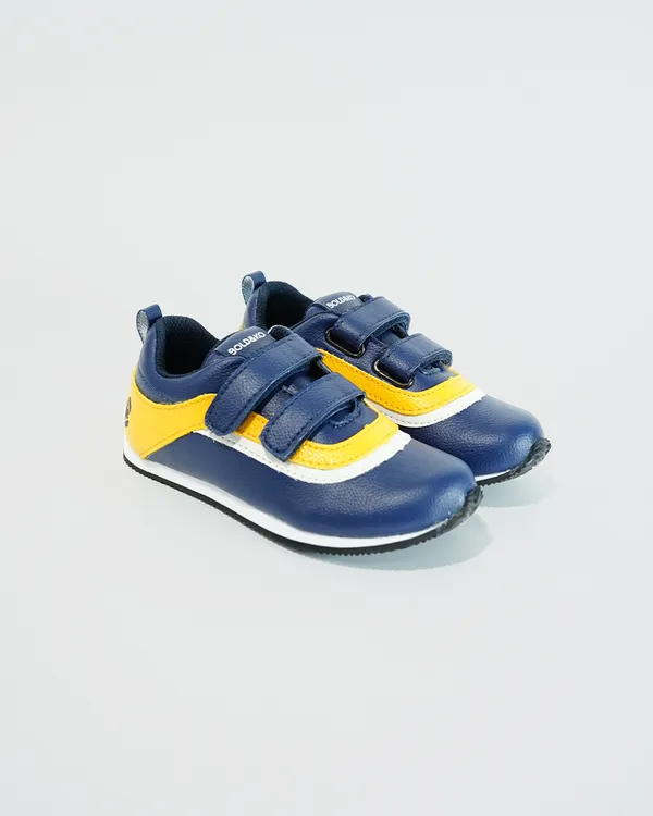 BOLD&KO_Younger_Kids_Amazana_Shoes_In_Navy/Mustard