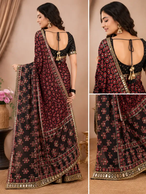 Women's_Black_Ajrakh_Printed_Saree_with_Tiki_Embroidery_Work