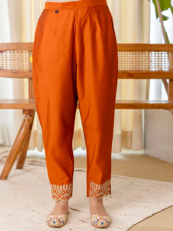 Rust_Embroidred_Kurta_Sets_with_Sequins_Work_Women_Suits