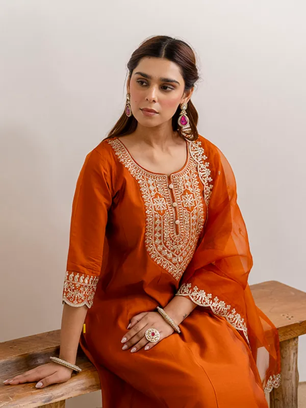 Rust_Embroidred_Kurta_Sets_with_Sequins_Work_Women_Suits