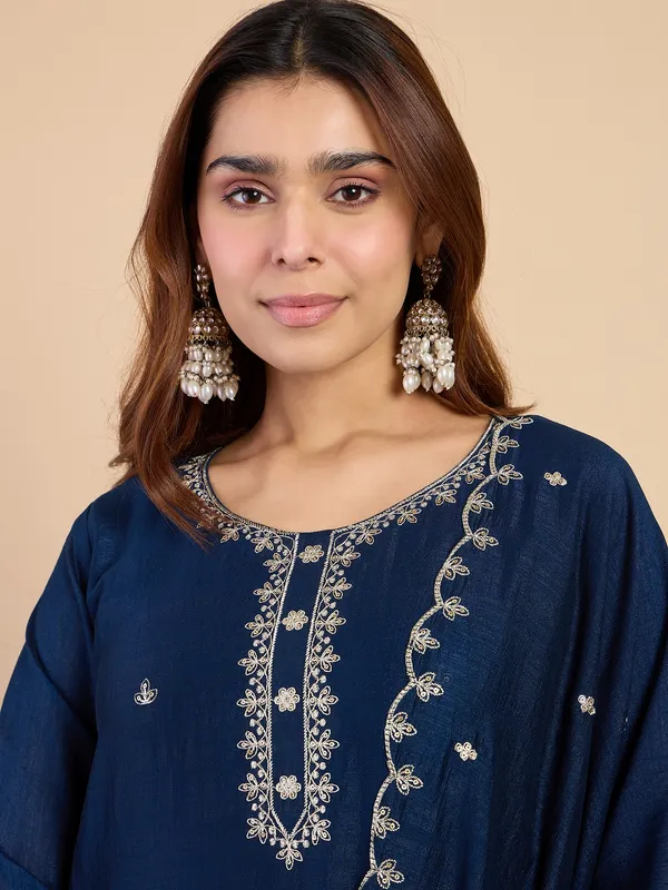Teal_Women's_Designer_Kurta_Pant_Set_Premium_Pattern_Collection