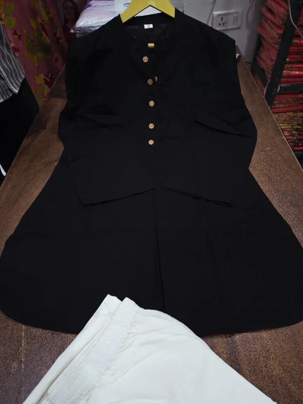Women's_Premium_Cotton_Straight_Kurti_Pant_Set_|_Button_Detail_|_Office_&_Casual_Wear