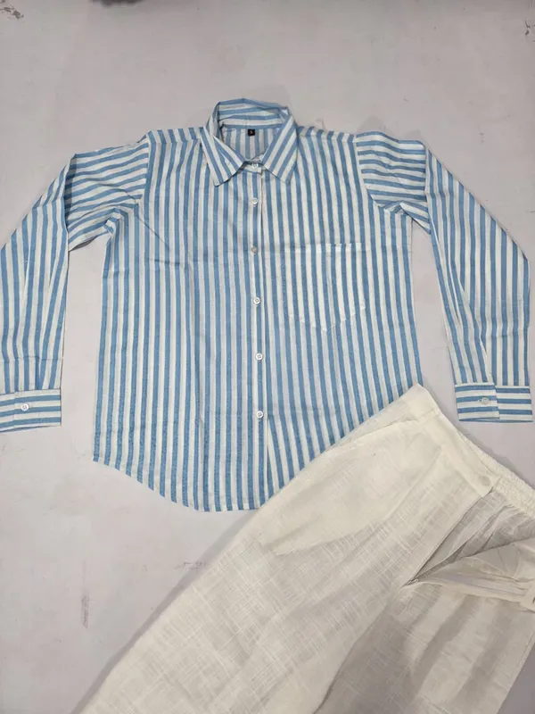Women's_Printed_Cotton_60/60_Shirt_&_Cotton_Slub_Pant_Co-ord_Set_|_Casual_Summer_Outfit_|_Office,_Travel_&_Daily_Wear