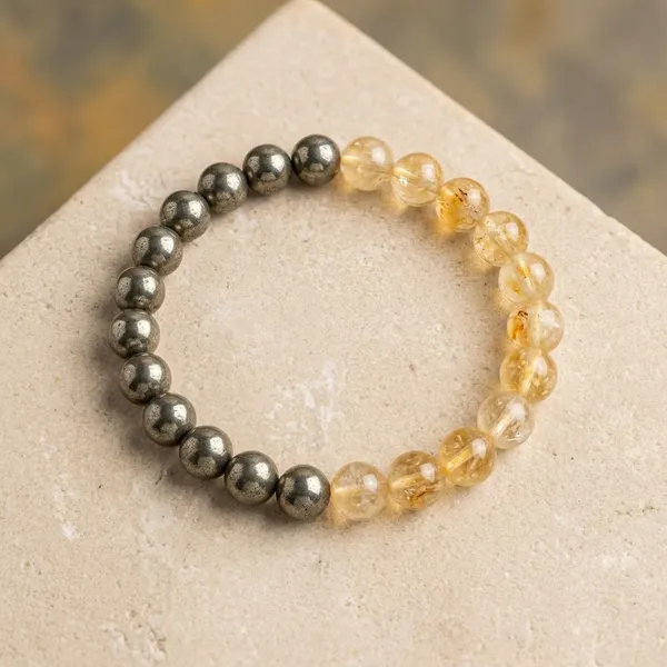 Citrine_Golden_Pyrite_Beaded_Bracelet