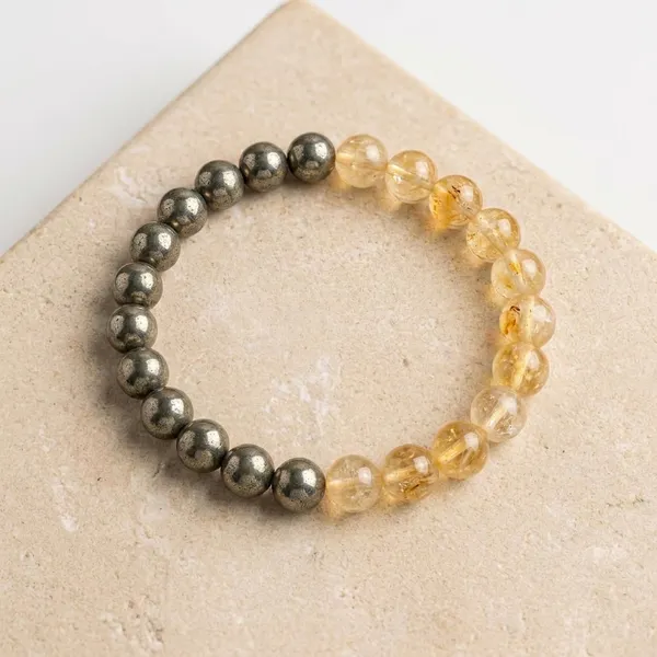 Citrine_Golden_Pyrite_Beaded_Bracelet