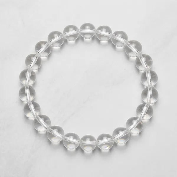 Clear_Crystal_Bead_Stretch_Bracelet