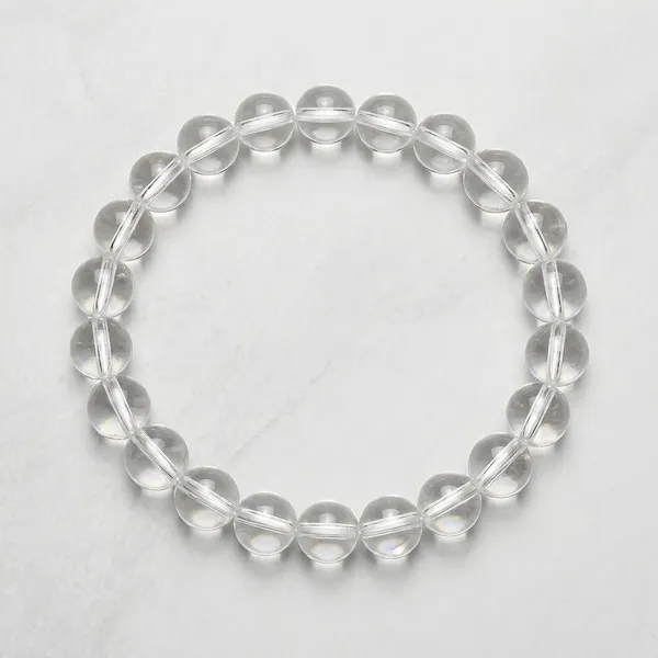 Clear_Crystal_Bead_Stretch_Bracelet