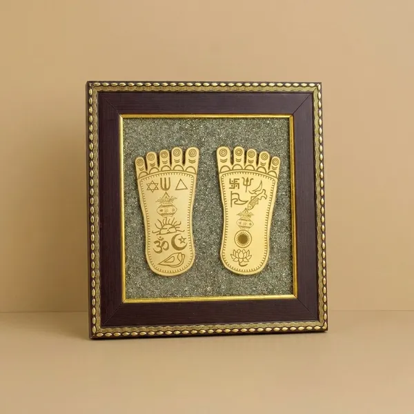 Maa_Lakshmi_Charan_Paduka_Pyrite_Frame