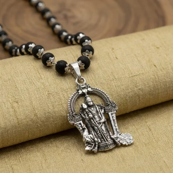 Karanguli_White_Metal_Necklace_with_Cap_and_Lord_Murugan_Pendent