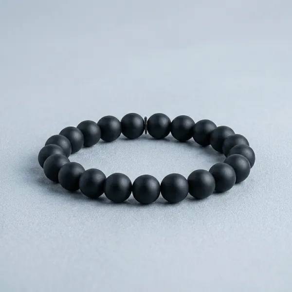 Black_Tourmaline_Beaded_Stretch_Bracelet