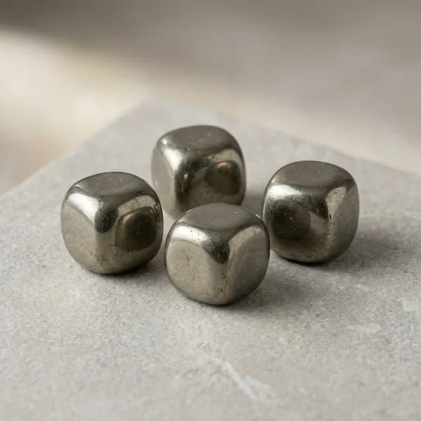 Golden_Pyrite_Tumble_Metallic_Cube_Beads_Set_Of_4