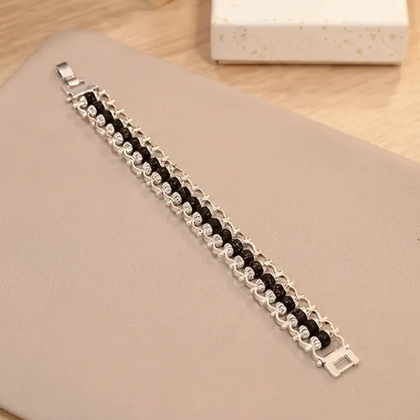 Karanguli_Silver_Beaded_Chain_Bracelet