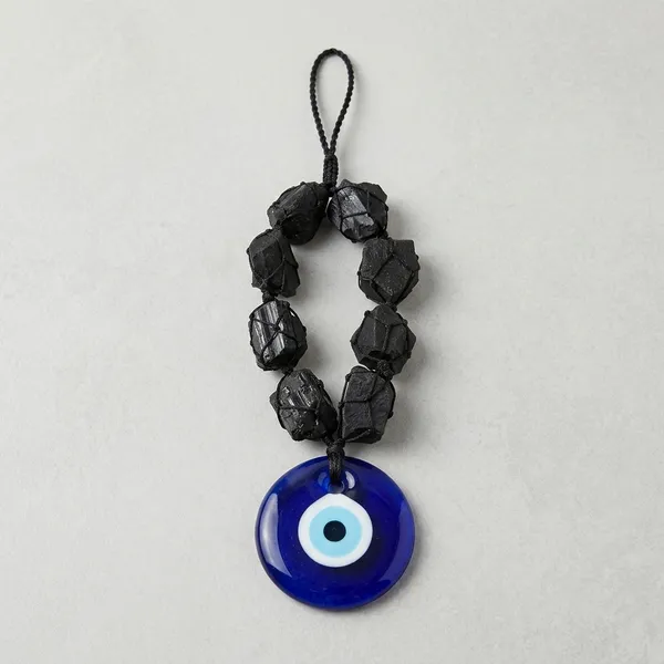 Blue_Evil_Eye_Protection_Hanging_with_Black_Tourmaline