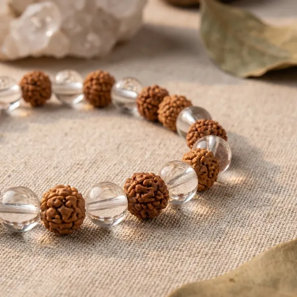 Rudraksh_And_Clear_Crystal_Beaded_Stretch_Bracelet