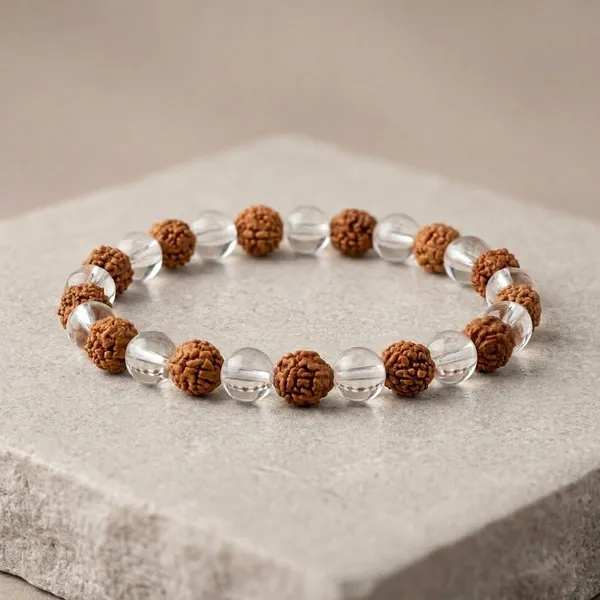 Rudraksh_And_Clear_Crystal_Beaded_Stretch_Bracelet