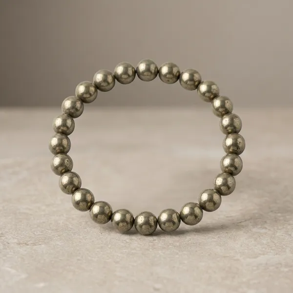 Golden_Pyrite_Natural_Stone_Beaded_Stretch_Bracelet