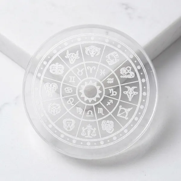 Selenite_Plate_Zodiac_Wheel_Transparent_Coaster