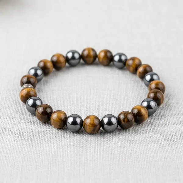Triple_protection_Multicolor_Beaded_Bracelet_with_Tiger_Eye_Black_Tourmaline_and_Hematite_Stones