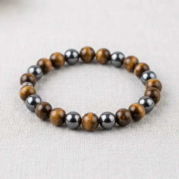 Triple_protection_Multicolor_Beaded_Bracelet_with_Tiger_Eye_Black_Tourmaline_and_Hematite_Stones
