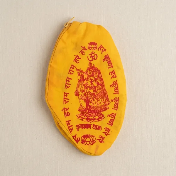 Yellow_Cotton_Religious_Prayer_Pouch_with_Deity_Print