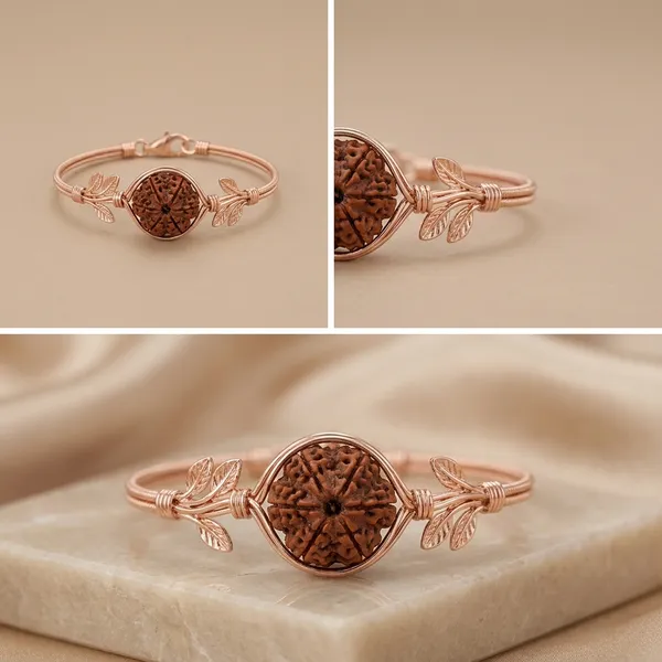 5_Mukhi_Rose_Gold_Plated_Textured_Rudraksh_Bracelet