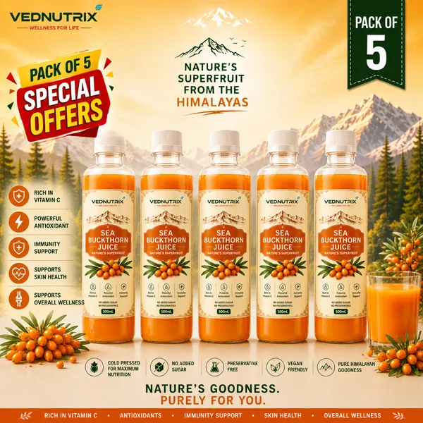 PACK_OF_5_Vednutrix_Sea_Buckthorn_Pulp_Juice_Rich_In_Vitamin_C_Omega_3,_6,_7_&_9_Antioxidant-Rich_Himalayan_Superfruit_Drink