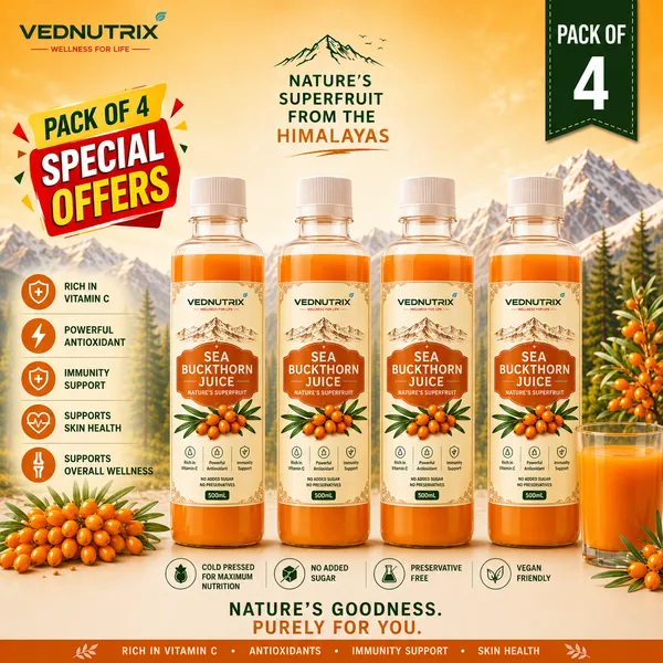 PACK_OF_4_Vednutrix_Sea_Buckthorn_Pulp_Juice_2000ml_Rich_In_Vitamin_C_Omega_3,_6,_7_&_9_Antioxidant-Rich_Himalayan_Superfruit_Drink