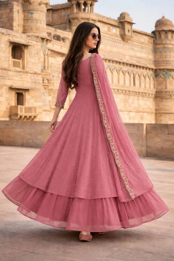 Pink_Georgette_Anarkali_Suit_For_Women