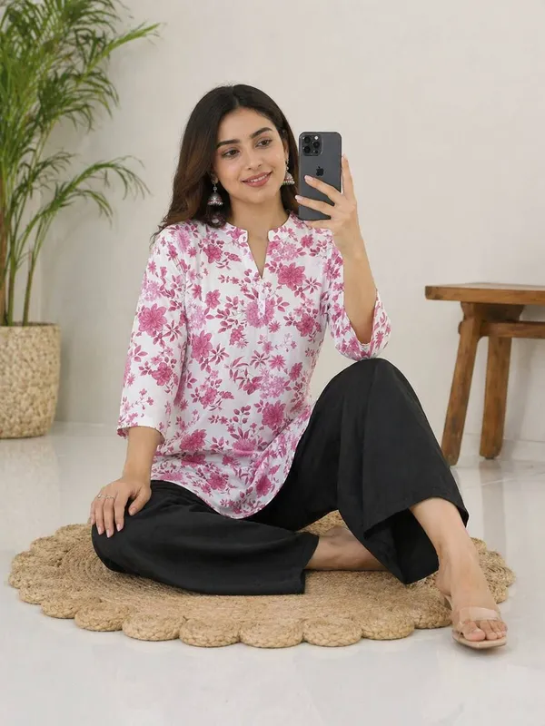 Multicolor_Rayon_Kurta_With_Palazzo_Set_For_Women
