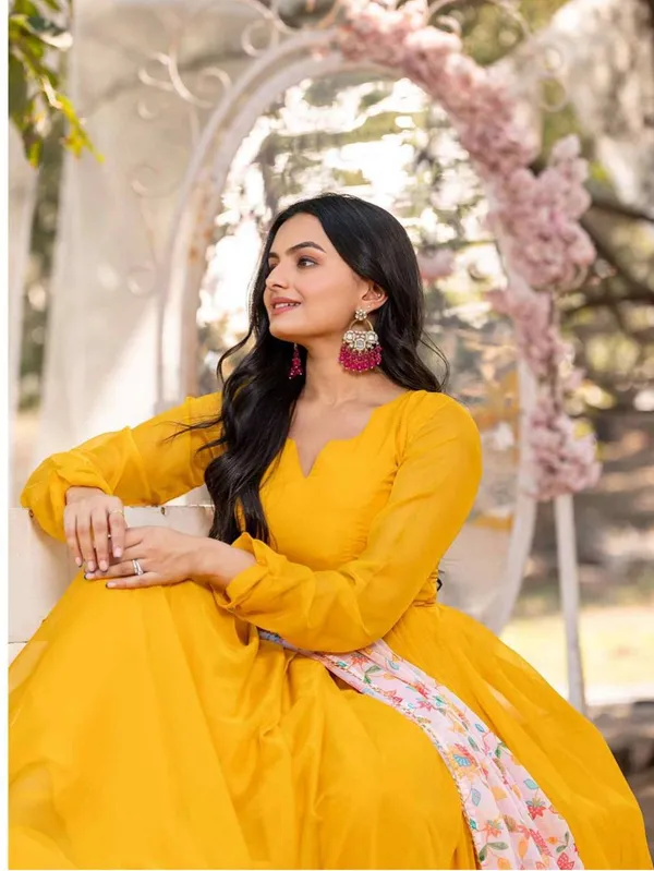 Mustard_Yellow_Georgette_Anarkali_Suit_For_Women