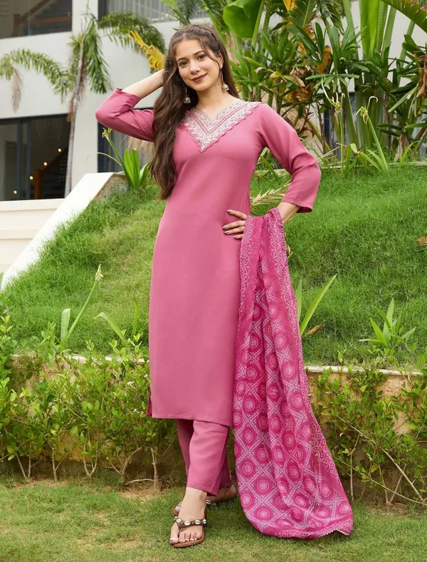 Pink_Georgette_Salwar_Suit_Set_For_Women