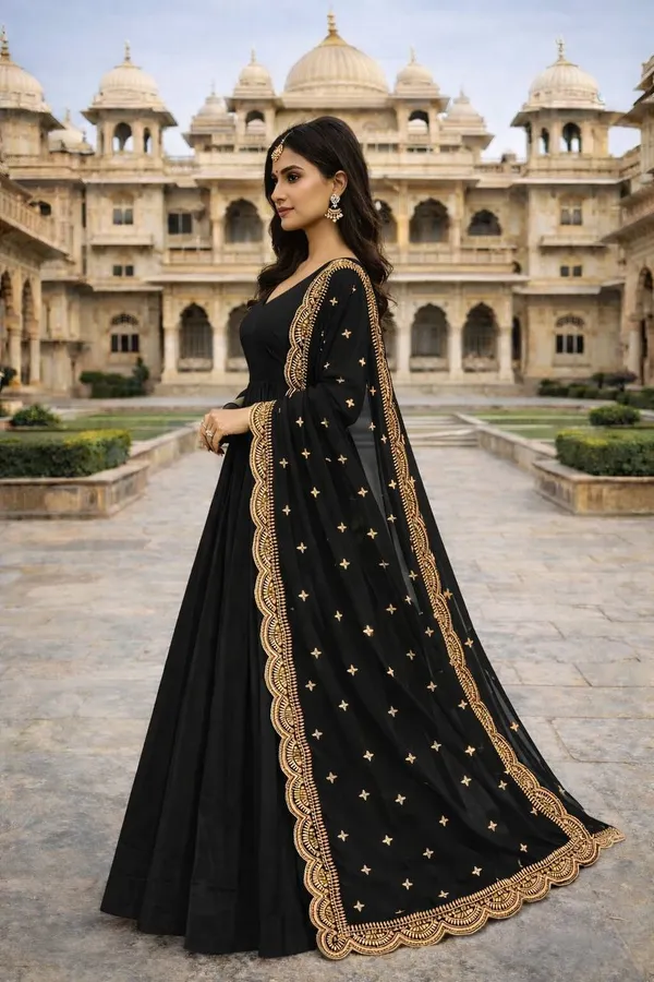 Black_Georgette_Anarkali_Suit_For_Women