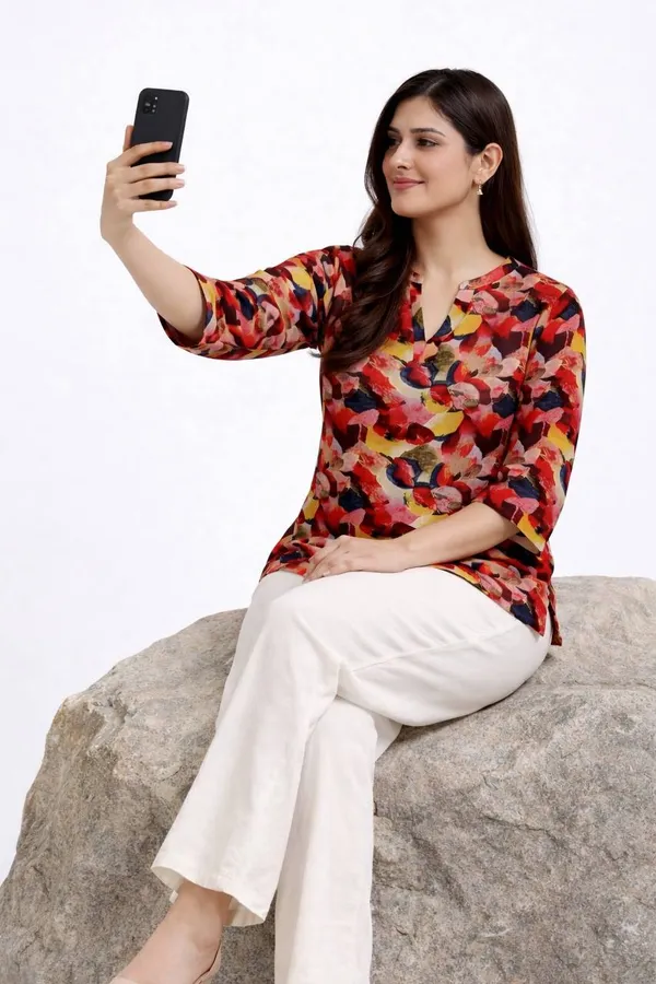 Multicolor_&_White_Rayon_Co-Ord_Set_For_Women