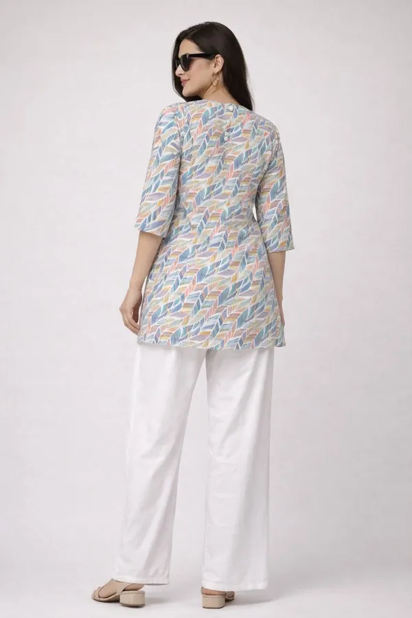 Multicolor_Rayon_Kurti_With_Palazzo_Set_For_Women