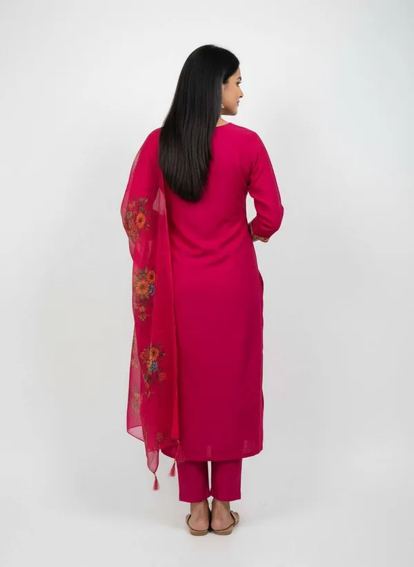 Magenta_Georgette_Kurta_Set_With_Dupatta_For_Women