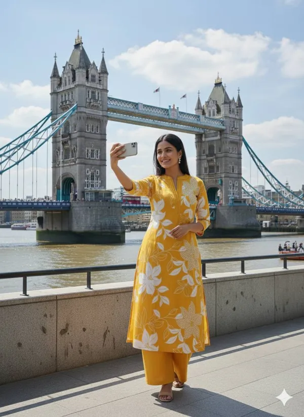 Yellow_Georgette_Kurta_Set_For_Women