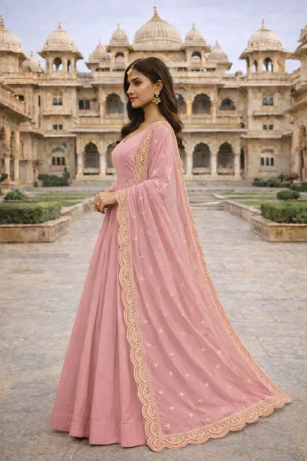 Pink_Georgette_Anarkali_Gown_For_Women