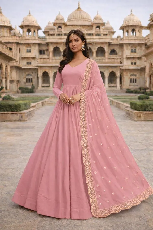 Pink_Georgette_Anarkali_Gown_For_Women