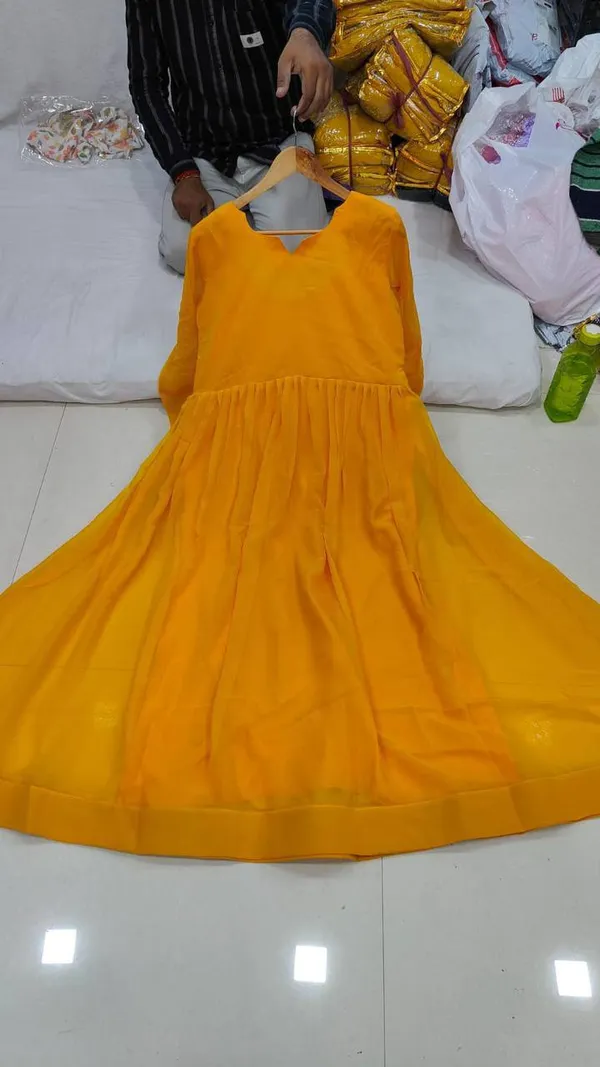 Mustard_Yellow_Georgette_Anarkali_Suit_For_Women