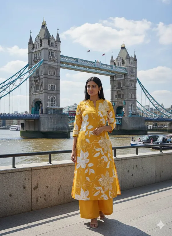 Yellow_Georgette_Kurta_Set_For_Women