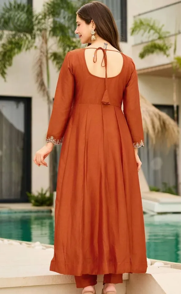 Rust_Orange_Georgette_Anarkali_Suit_Set_For_Women